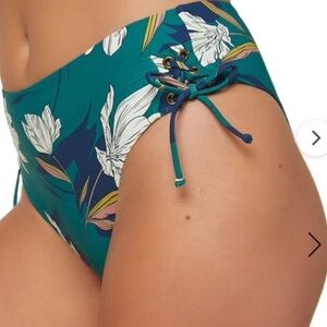 😎 O’Neill Bridget Hi waist bikini bottoms in sea green, NWT